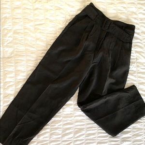 High waisted straight leg pants